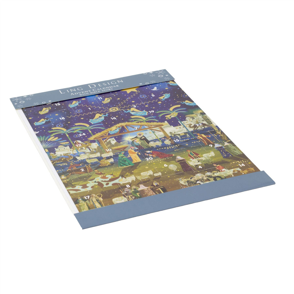 Nativity and Angels Christmas Advent Calendar | Religious Advent Calendar Advent Calendar - Tophatter Daily Deals