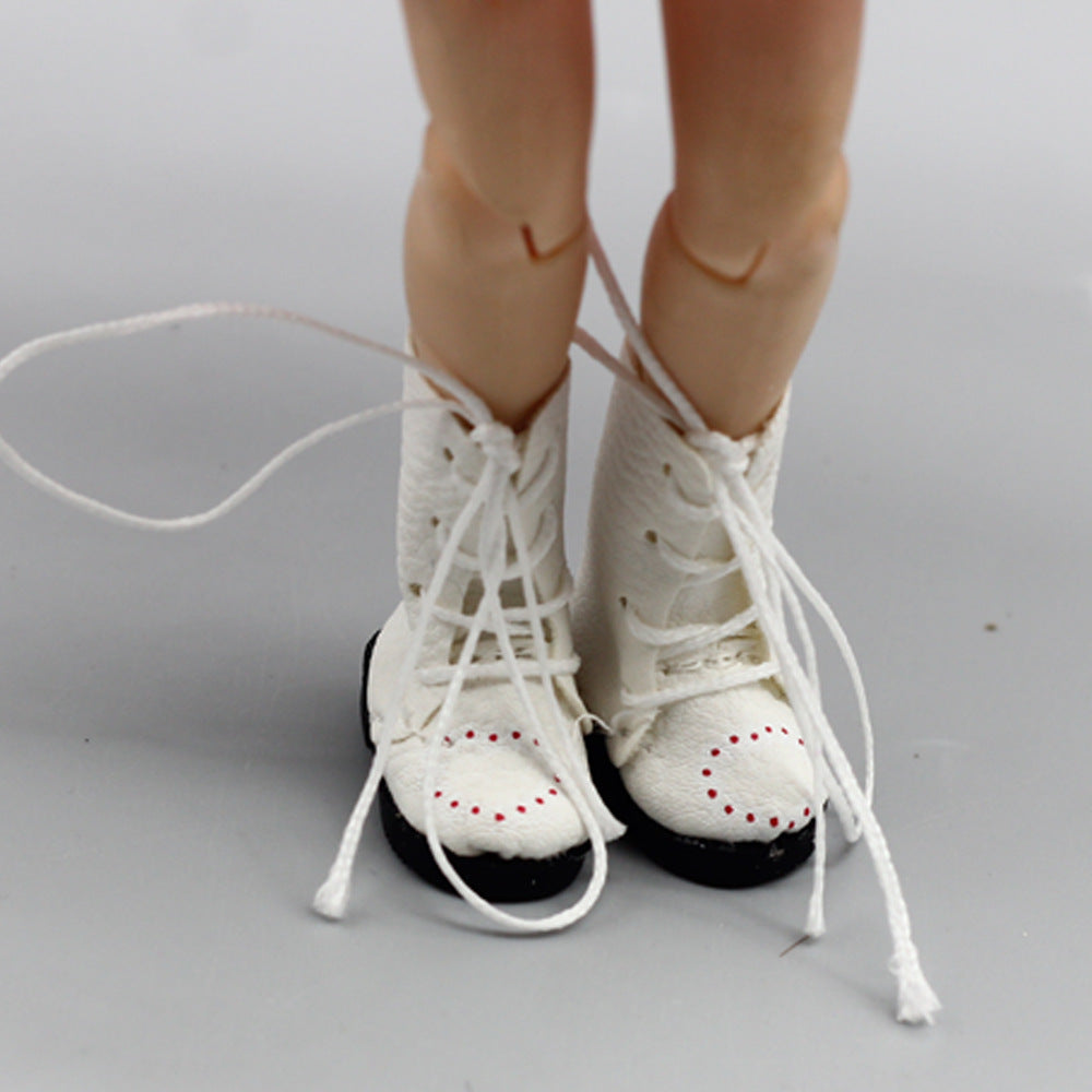 BJD Doll Boots Strap Printing Heart-shaped Doll Dress-up 41 Shoes 0 - Tophatter Daily Deals