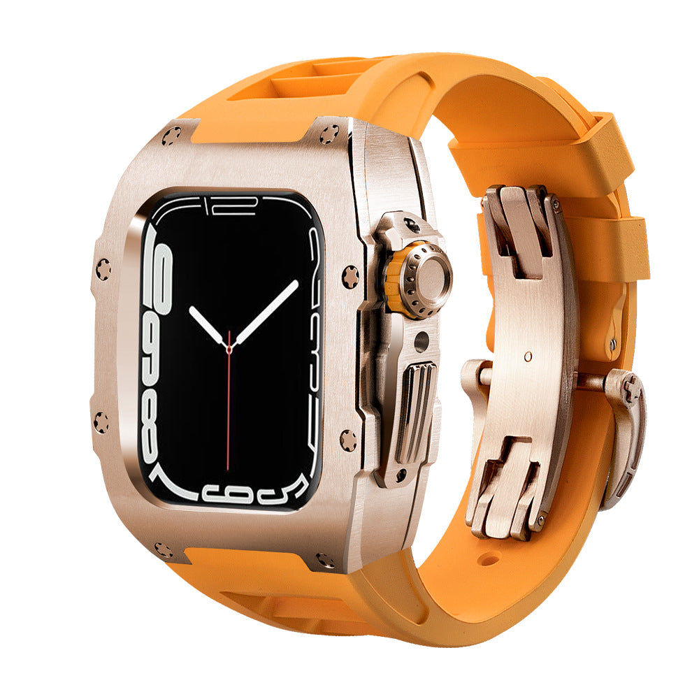 Alloy Modified Watch Protective Case Orange Rose gold 0 - Tophatter Daily Deals