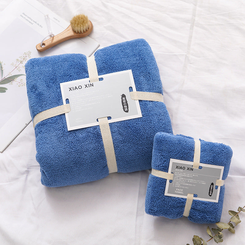 Absorbent Bath Towel For Mother And Child 14 Style 70x140 plus 34x74 0 - Tophatter Daily Deals