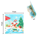 3d Christmas Greeting Card Stereo Christmas Tree Card Creative Surfing Old Man 0 - Tophatter Daily Deals