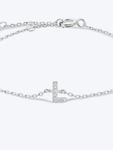 L To P Zircon 925 Sterling Silver Bracelet Bracelets - Tophatter Daily Deals