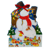Snowman Advent Calendar | Large Kids Christmas Countdown with Glitter & Ribbon Advent Calendar - Tophatter Daily Deals
