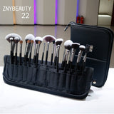 30 PCs Makeup Brush Set Soft Hair Eye Shadow Blush Face Powder Full Set 22 Pieces Folding Bag 0 - Tophatter Daily Deals