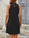 Mock Neck Sleeveless Mini Dress Casual Dresses - Tophatter Daily Deals