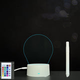 3D Acrylic Board Handwriting Message Board LED Light Style11 White B 0 - Tophatter Daily Deals