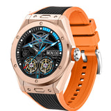 Bluetooth Call Watch Local Music Pedometer Sleep Heart Rate Health Monitoring Sports Smart Watch Orange 0 - Tophatter Daily Deals