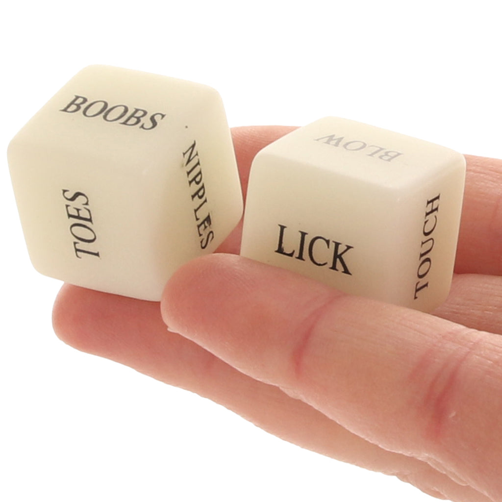 Glow in the Dark Erotic Dice - Tophatter's Adult Products Sensual Love > Games - Tophatter Daily Deals