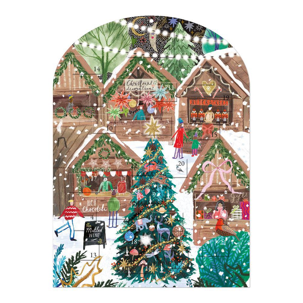 Christmas Market Advent Calendar | Traditional Christmas Advent Calendar Advent Calendar - Tophatter Daily Deals