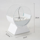 Alcohol Fireplace Arch Portable Stove Desktop Decoration Fireplace White 0 - Tophatter Daily Deals