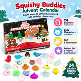 Scrunchems Squishy Buddies Christmas Advent Calendar, 24 Squishy Characters Advent Calendar - Tophatter Daily Deals