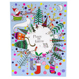 Peace on Earth Christmas Advent Calendar | Santa & Reindeer Christmas Calendar Advent Calendar - Tophatter Daily Deals