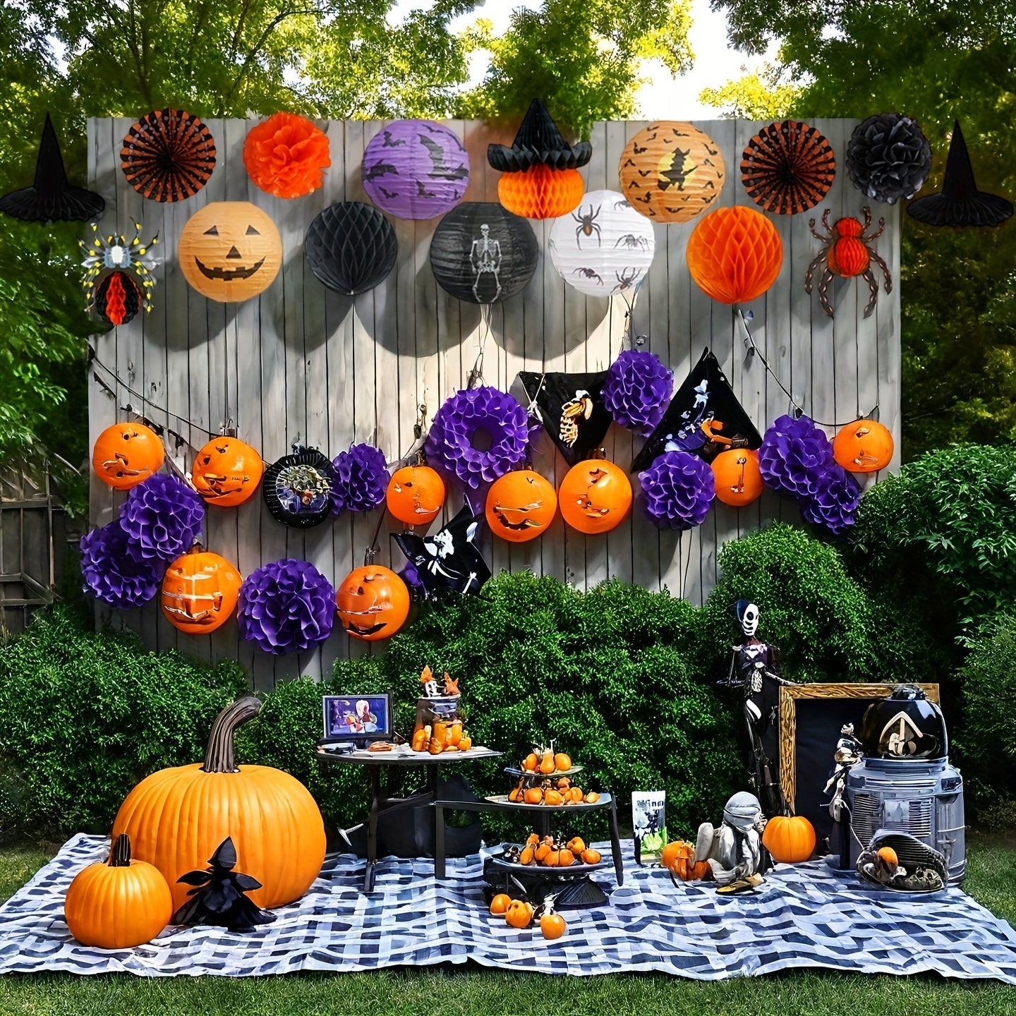 Halloween Party Decoration Set (16pcs) Halloween - Tophatter Daily Deals