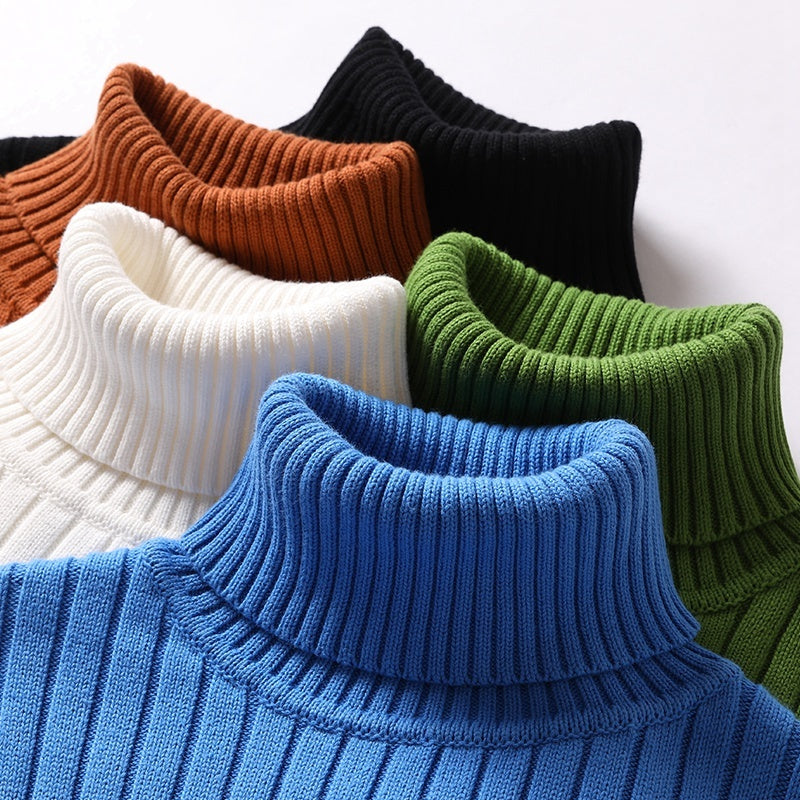 Warm Men Women Turtleneck Sweater - Slim Ribbed Knit 3D Changing Face Moving Picture Frame - Tophatter Daily Deals