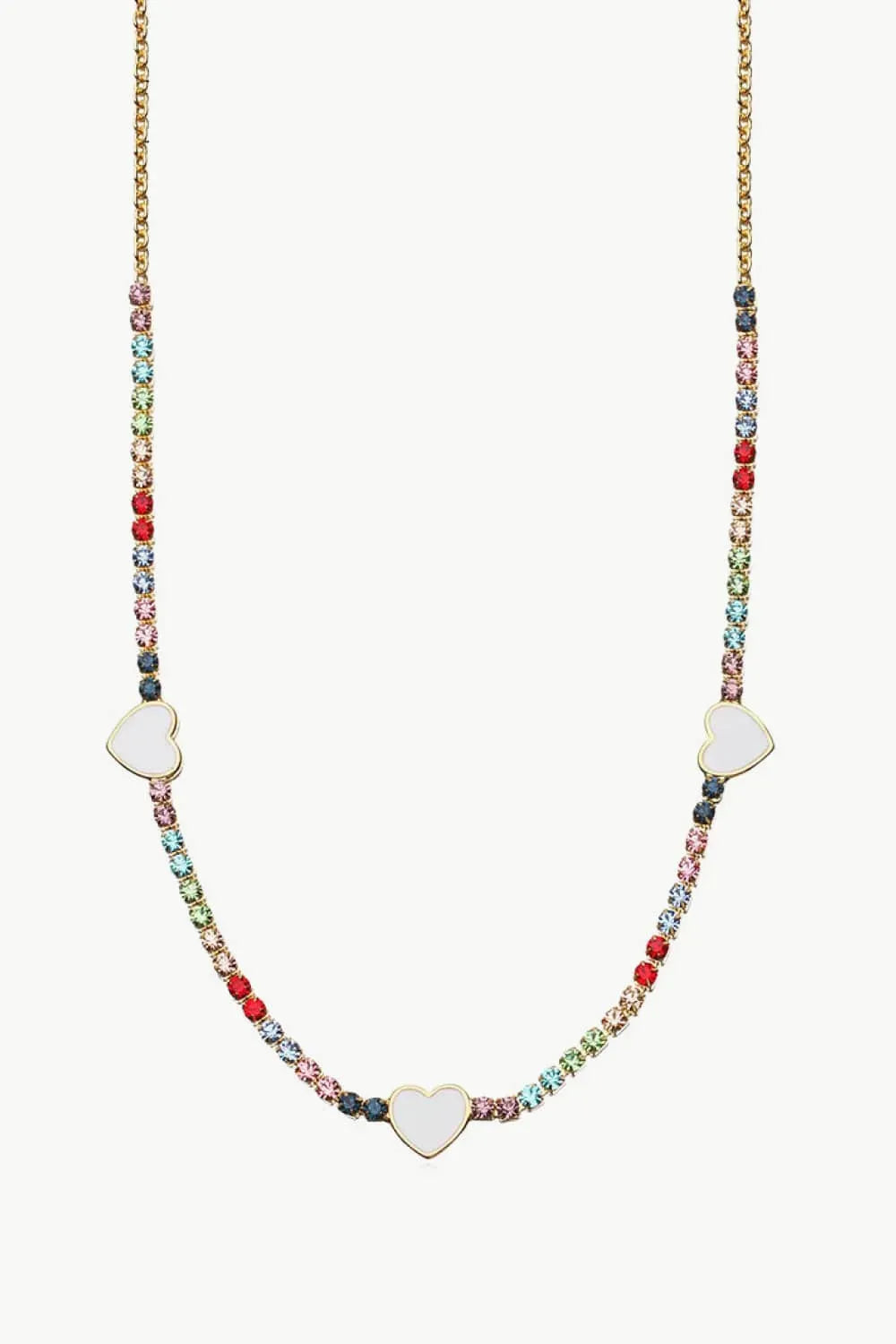 Crystal Heart Necklace Necklaces - Tophatter Daily Deals
