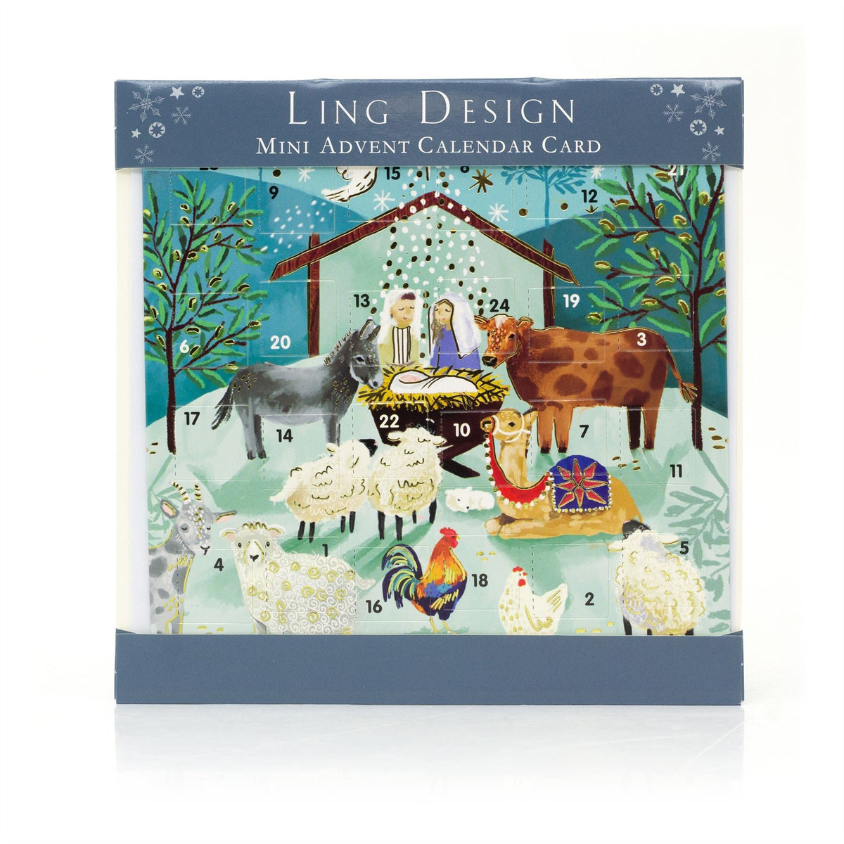 The Nativity Christmas Advent Calendar Greetings Card | Door Advent Calendar Advent Calendar - Tophatter Daily Deals