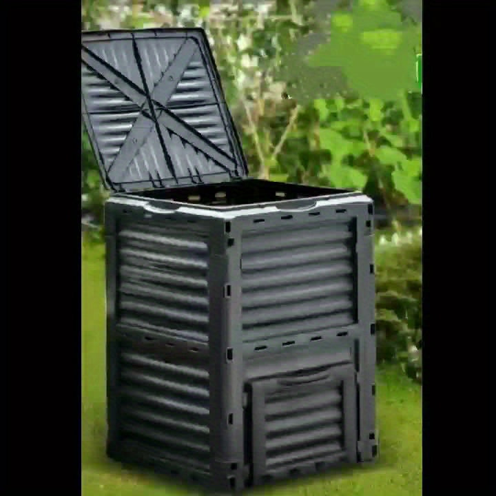 Square Compost Bin with Lid Composters - Tophatter Daily Deals