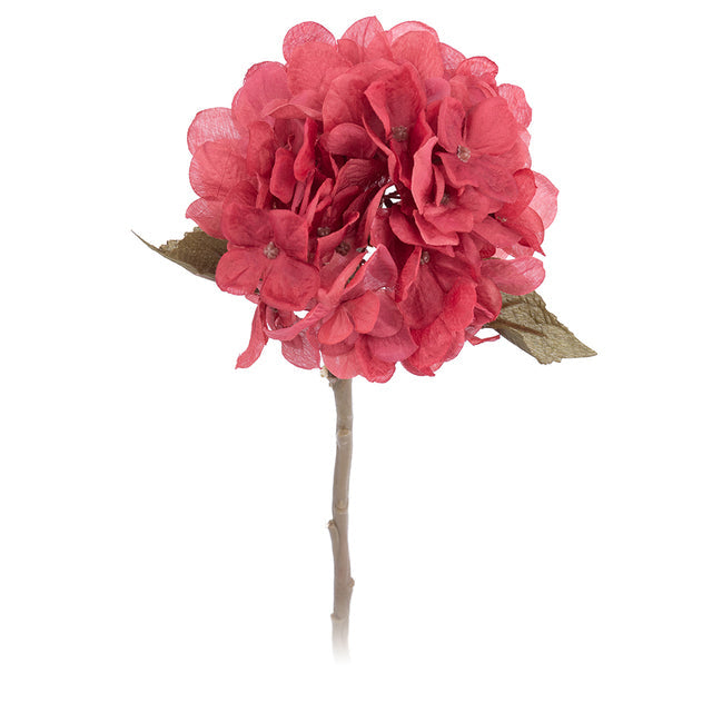 Artificial Flowers Hydrangea Branch Home Wedding Decor Autum Red 0 - Tophatter Daily Deals