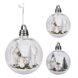 20cm LED Bauble With Christmas Scene Light Up Christmas Ball Hanging Decoration Baubles - Tophatter Daily Deals
