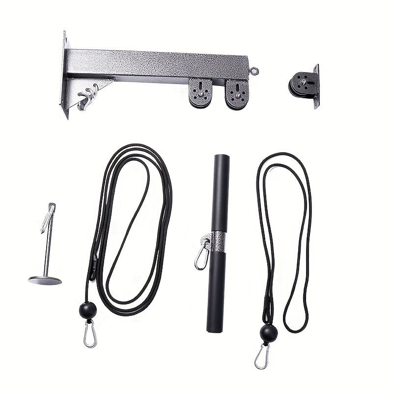 Wall Pulley Rope System Training Equipment Free Weights - Tophatter Daily Deals