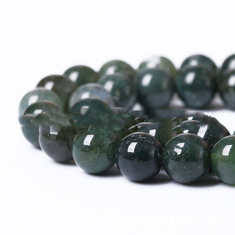 5A Water Plants Agate Bracelet Semi-finished Products Wholesale Aquatic Plants Marine Agate Loose Beads 0 - Tophatter Daily Deals