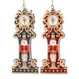 Clock with Nutcracker Christmas Bauble | Resin Christmas Tree Ornament - 9cm Baubles - Tophatter Daily Deals