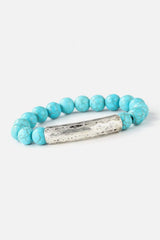 Natural Stone Beaded Bracelet Style J One Size Bracelets - Tophatter Daily Deals