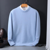 Soft Relaxed Men's Crewneck Sweater - Oversized Knit 3D Changing Face Moving Picture Frame - Tophatter Daily Deals