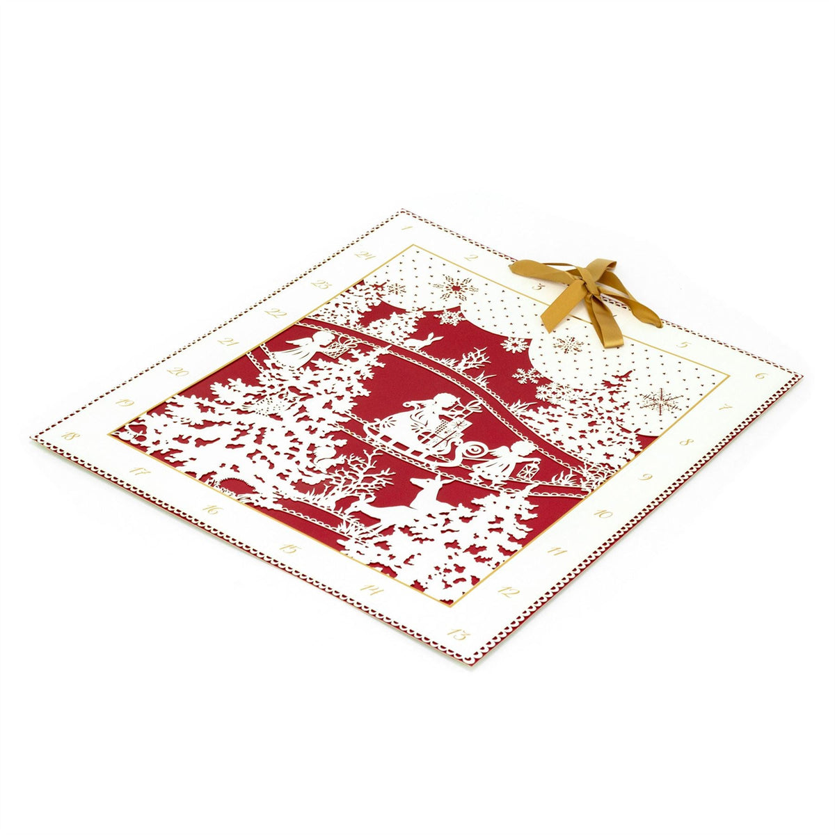Woodland Silhouette Christmas Advent Calendar | Traditional Advent Calendar Advent Calendar - Tophatter Daily Deals