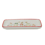 Christmas Quackers Ceramic Duck Plate | Festive Christmas Serving Dish 22x12cm Party Plates - Tophatter Daily Deals