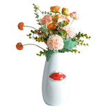 Body Ceramic Decorative Vase Characteristic Lips Valentine's Day Ornaments 0 - Tophatter Daily Deals