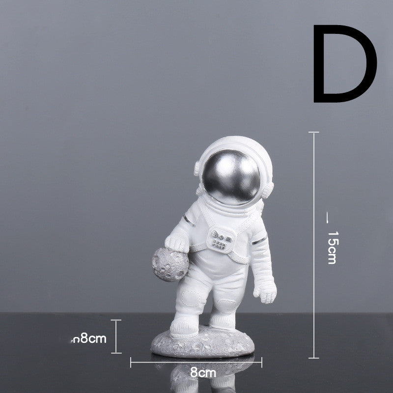 Astronaut Spaceman Decoration TV Cabinet Wine Cabinet Book D Silver 0 - Tophatter Daily Deals