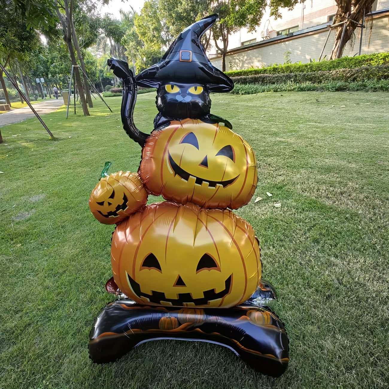 Halloween Witch Hat Pumpkin Cat Balloon Decor Set Halloween - Tophatter Daily Deals