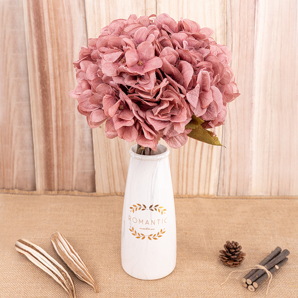 Artificial Flowers Hydrangea Branch Home Wedding Decor Autum 0 - Tophatter Daily Deals