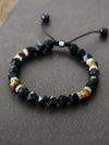 Natural Stone Bracelet Black One Size Bracelets - Tophatter Daily Deals