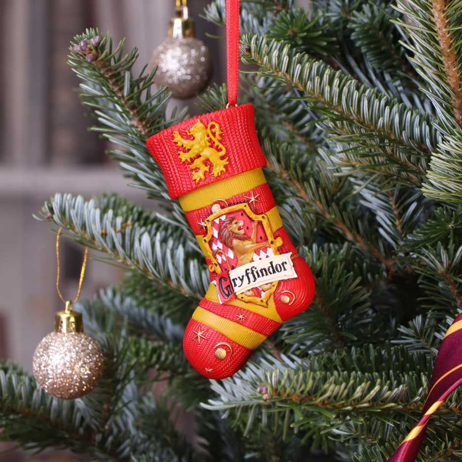 Harry Potter – Official Gryffindor Stocking Hanging Ornament Hanging Ornament - Tophatter Daily Deals