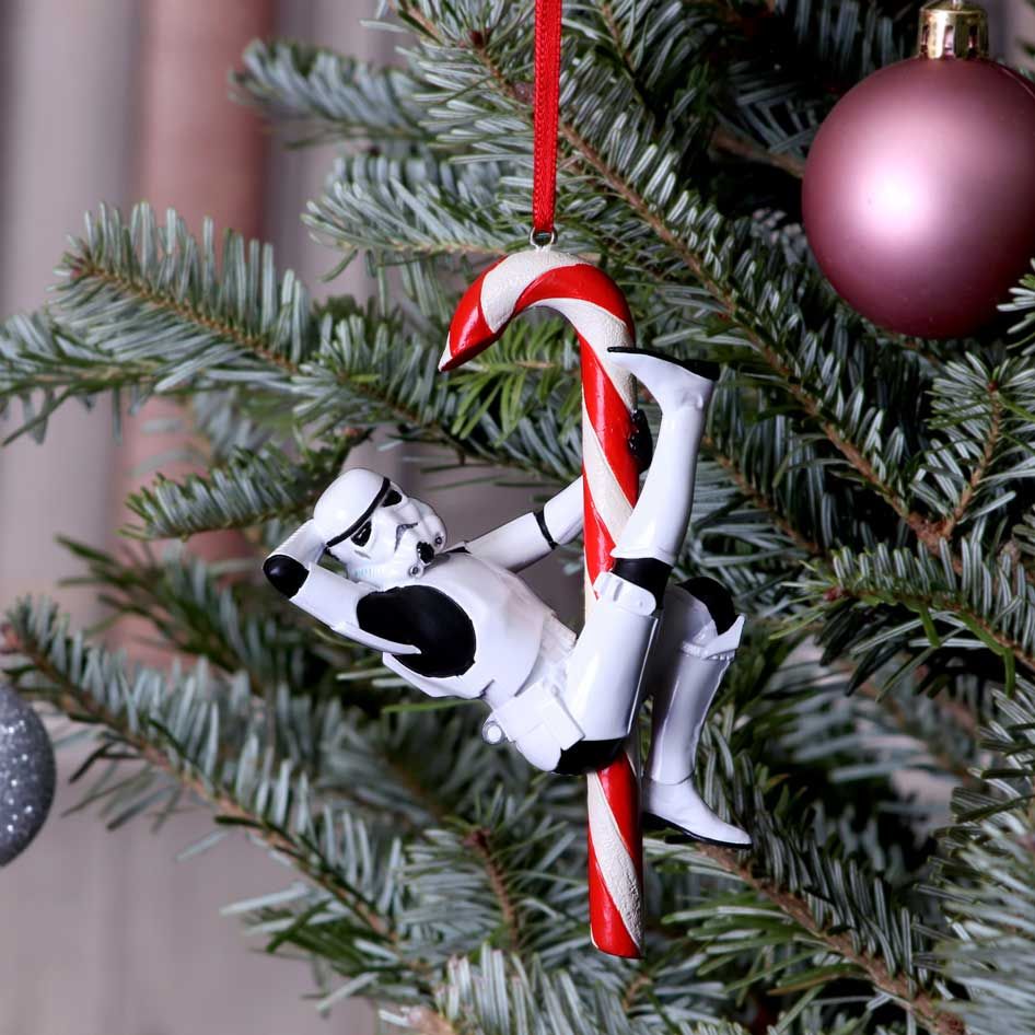 Original Stormtrooper – Official Candy Cane Hanging Ornament Hanging Ornament - Tophatter Daily Deals
