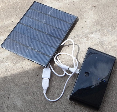 3.5W 6V Solar Charger Solar Panel Power Bank 0 - Tophatter Daily Deals