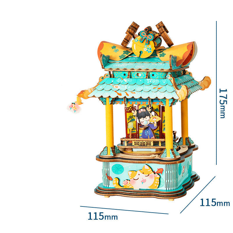 Antique Assembled Music Box Handmade Gift Play with Jun 0 - Tophatter Daily Deals