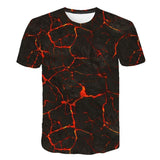 3D Digital Printing Burning Flame 3DT Shirt A 0 - Tophatter Daily Deals