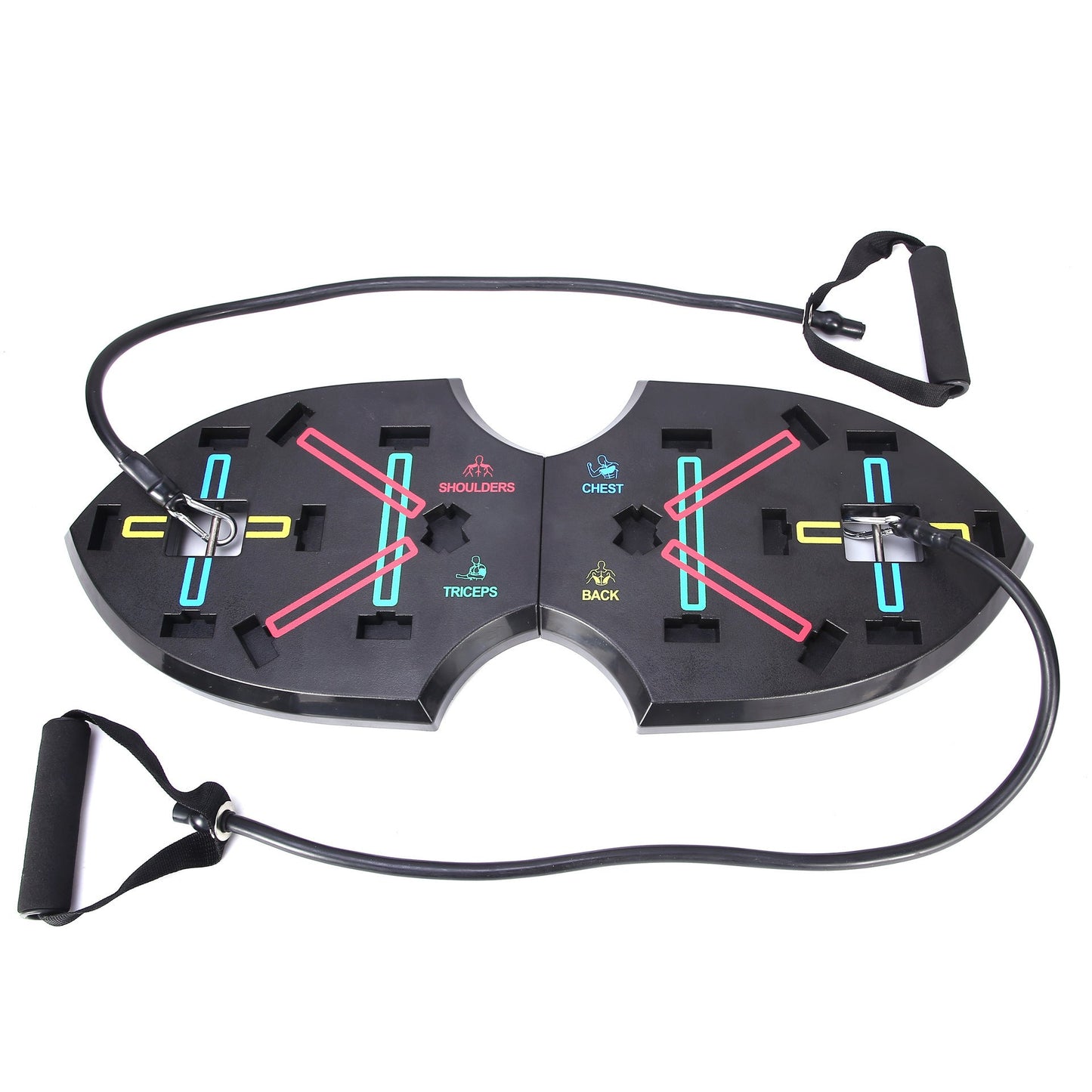 Butterfly Push-up Board Bracket Men And Women Fitness Equipment Butterfly Style With Rope 0 - Tophatter Daily Deals