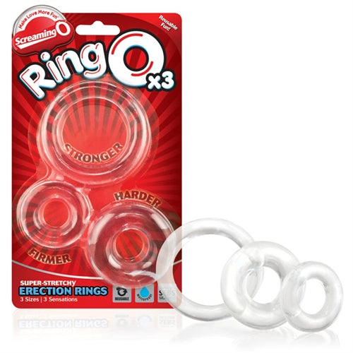 Ringo X3 Cock Rings Mixed Pack - Clear > Cock Ring > Sets - Tophatter Daily Deals