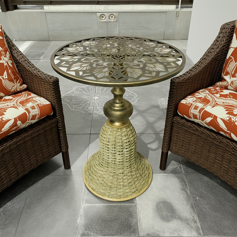 Wrought Iron Coffee Table for Living Spaces End Tables - Tophatter Daily Deals