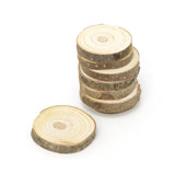 Set of 8 Wood Slices Coasters | Rustic Wedding Decorations Candle Stand | Tree Log Slices Drinks Coasters - 6-8 cm Coaster - Tophatter Daily Deals