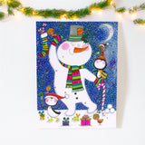 Snowman & Penguins Christmas Advent Calendar | Kids Christmas Countdown Calendar Advent Calendar - Tophatter Daily Deals