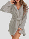 Tie Waist Hooded Robe Sleep Dresses Apparel & Accessories Fast Shipping Free Shipping HOT DEALS HOME PAGE Lingerie Sleepwear Loungewear New Deals sexy lingerie Ship From Overseas Ship from USA Sleep Sleep Dresses sleepwear Sleepwear & Loungewear USA USA STOCK women lingerie Women's Fashion Y#M#L - Tophatter Daily Deals And Savings