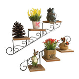 Wrought Iron Wall Shelf - Rustic Cafe Decor Hanging Display Wall Shelves & Storage - Tophatter Daily Deals