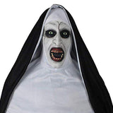 Glowing Latex Horror Mask Nun Hood Halloween Party 2025 Picture color 3D Changing Face Moving Picture Frame - Tophatter Daily Deals