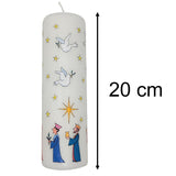 Wise Men Christmas Advent Candle | Christmas Calendar Pillar Candle - 20cm Advent Candle - Tophatter Daily Deals