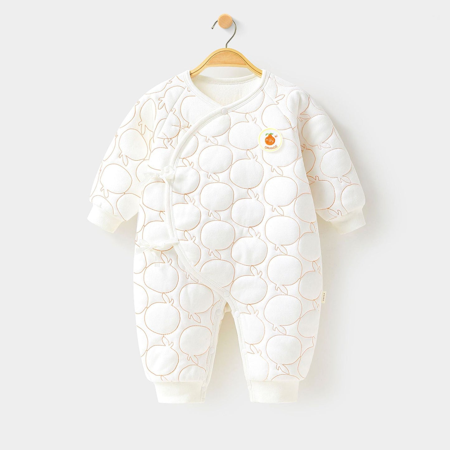 Baby Onesie Baby Warm Clip Cotton Thin Cotton Butterfly Clothes Ha Clothes Climbing Suit White 0 - Tophatter Daily Deals